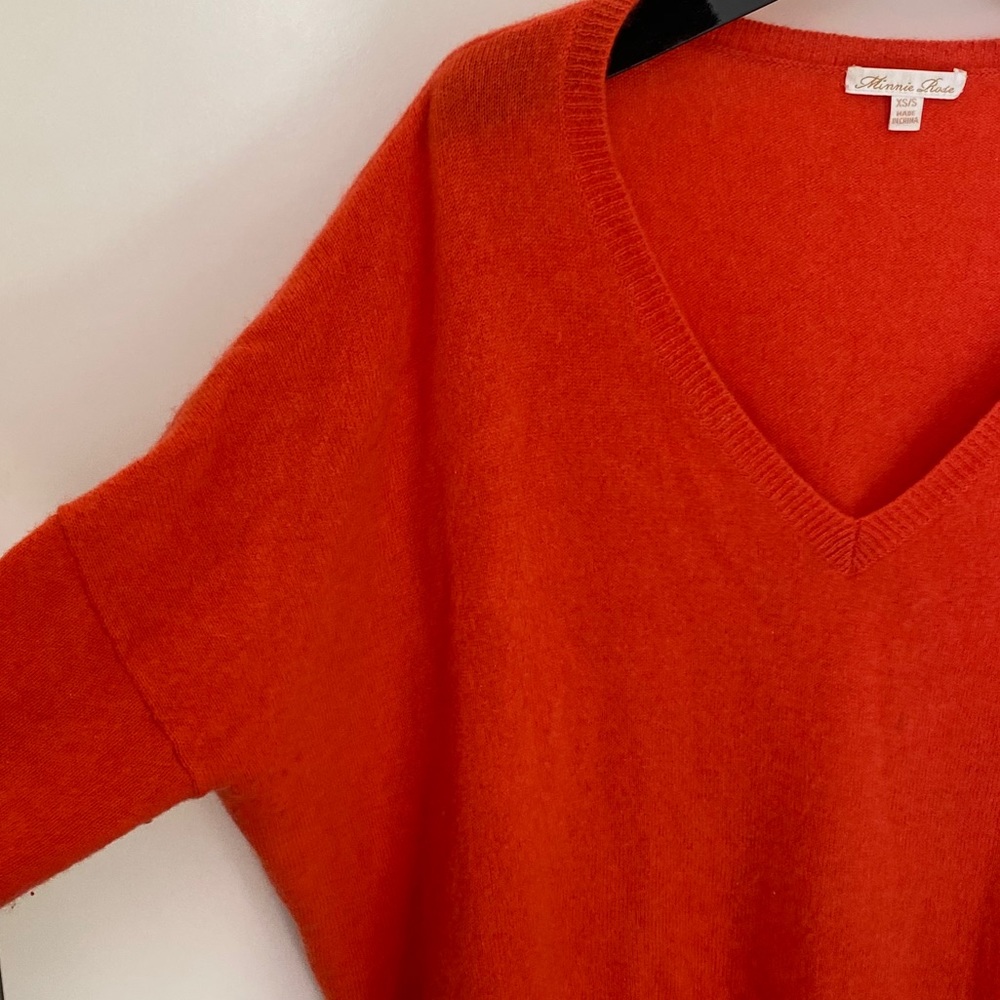 coral/ orange Minnie Rose sweater